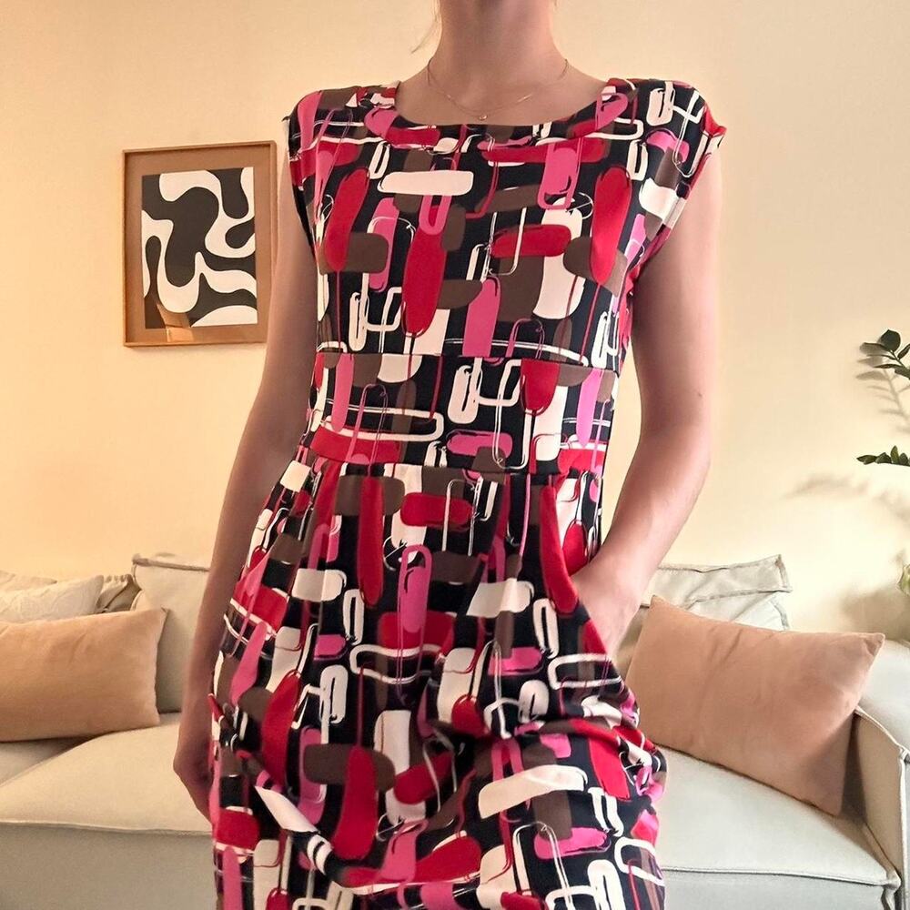 Mod Patterned Shift Dress From Chadwicks Collecti… - image 3